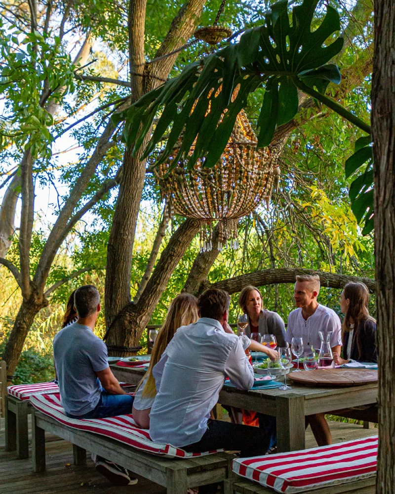 Celebrating with family and friends